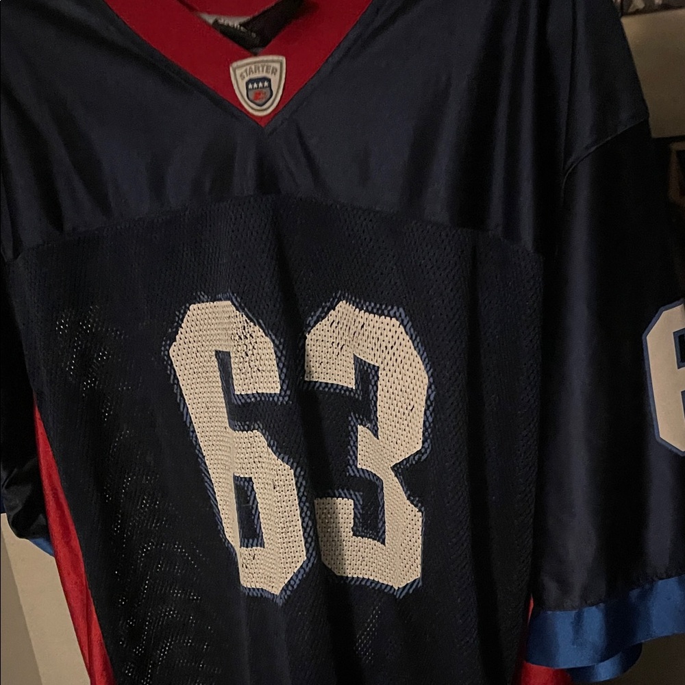 Starter Dark Blue and Crimson Jersey